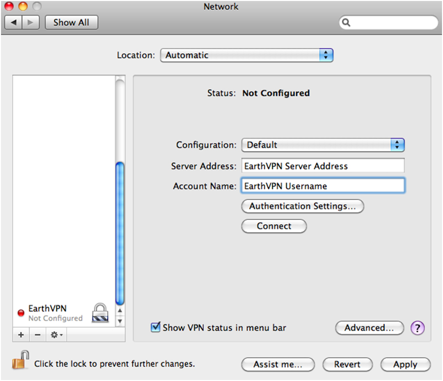 vpn provider certificate for mac
